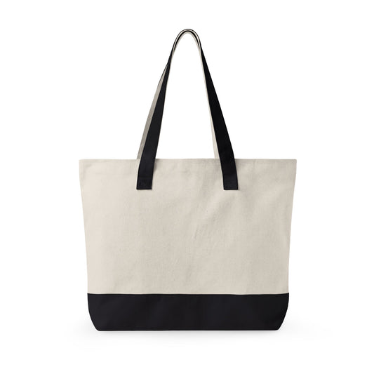 1990s Retro Canvas Tote Bag — "I Miss The 1900s" Zippered Beach & Grocery Tote