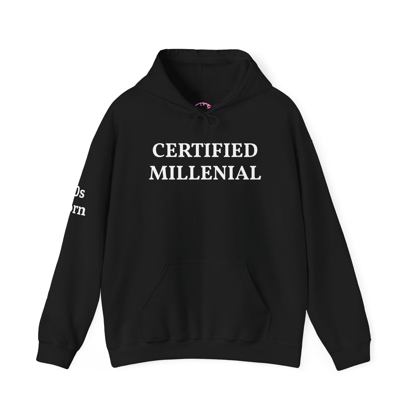 Certified Millennial Hoodie — '80s Born/90s Born Nostalgia Sweatshirt