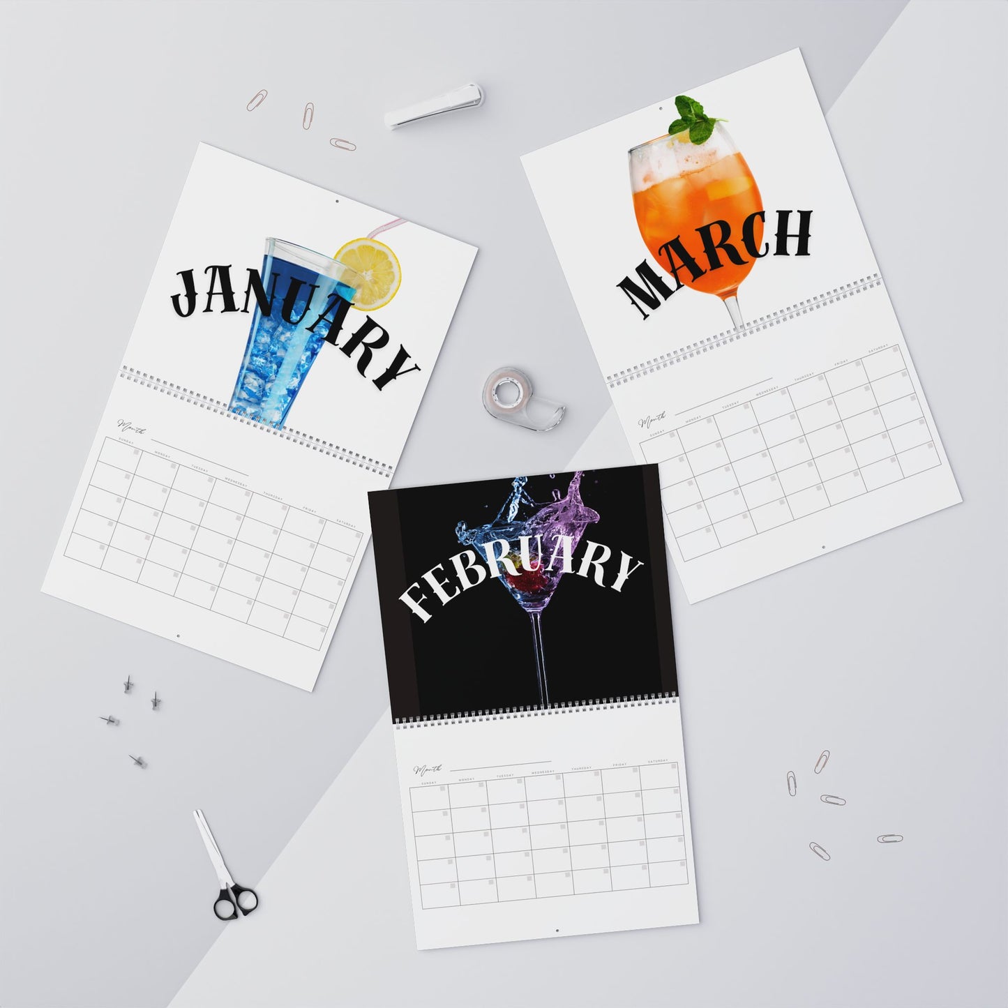 'You had to be there' Millenial Cocktail Theme Customizable Calendar