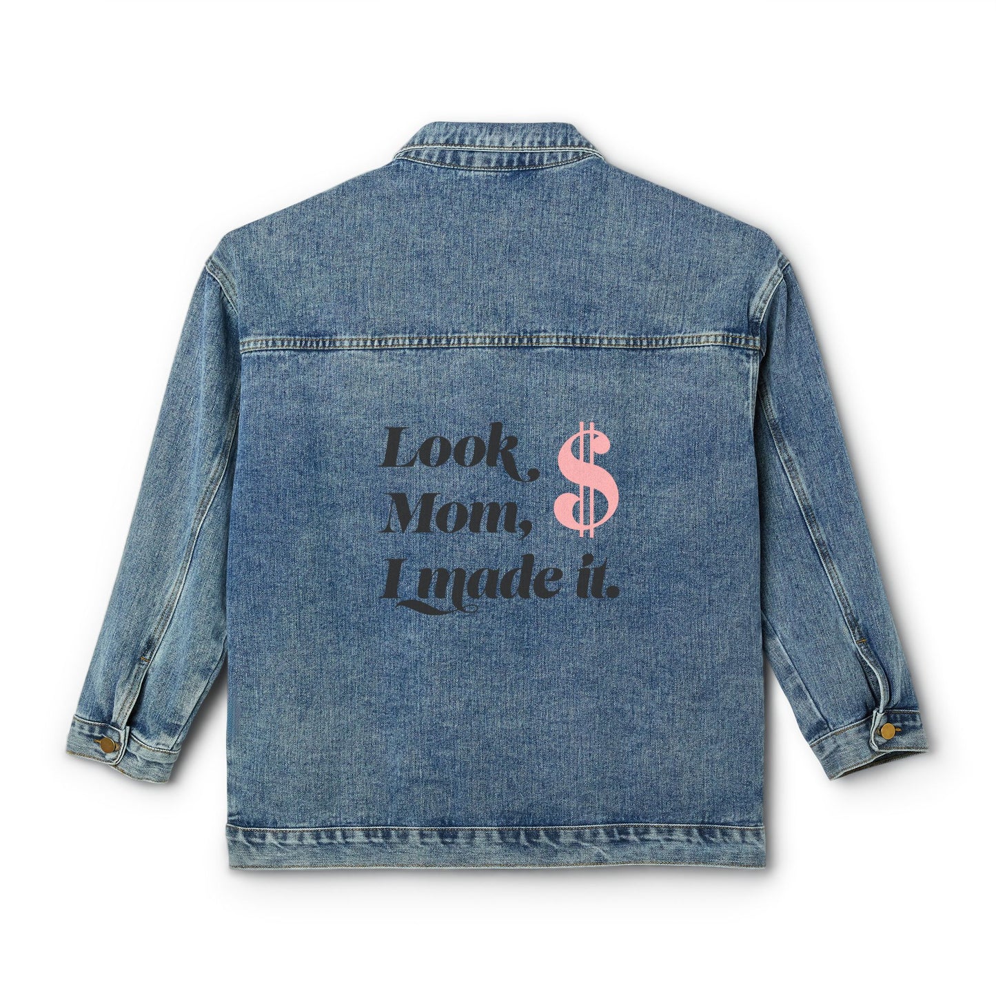 'Look, Mom, I made it.' Your New Fav Oversized Jean Jacket