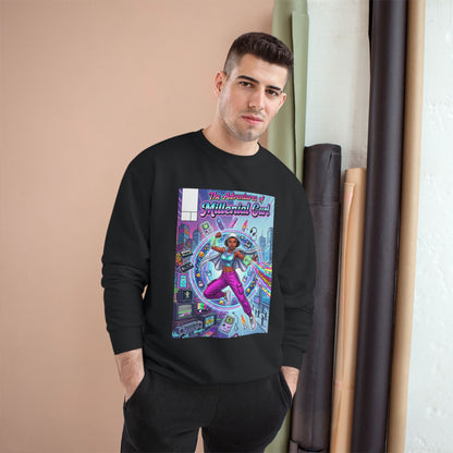 "The Adventures of Millennial Girl" Retro Comic Graphic Crewneck
