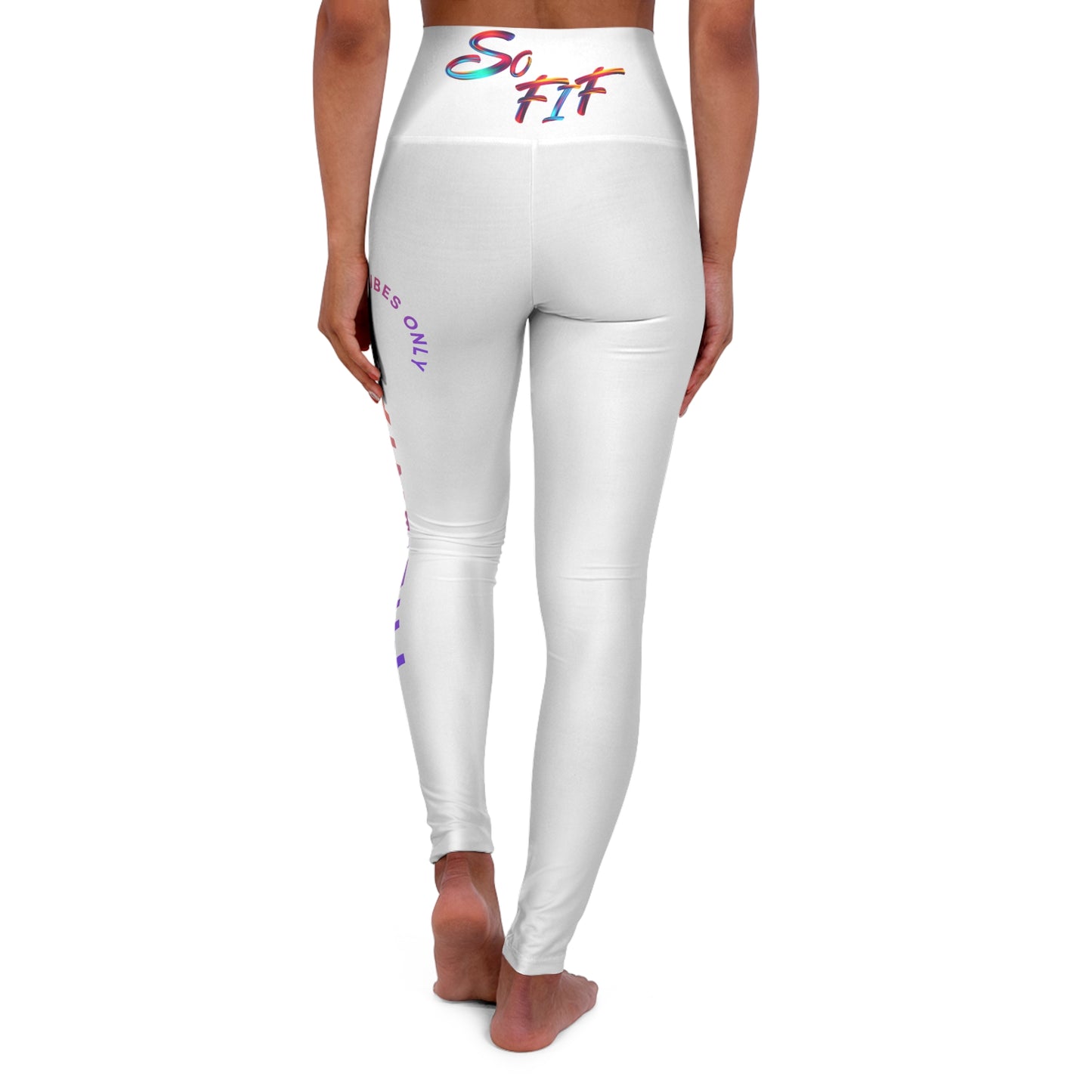 High-Waisted "So Fif" Millenial Yoga Leggings — "So Fif"