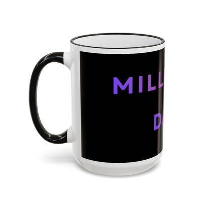 Millennial Dad Accent Rim Coffee Mug –  Fathers 15oz