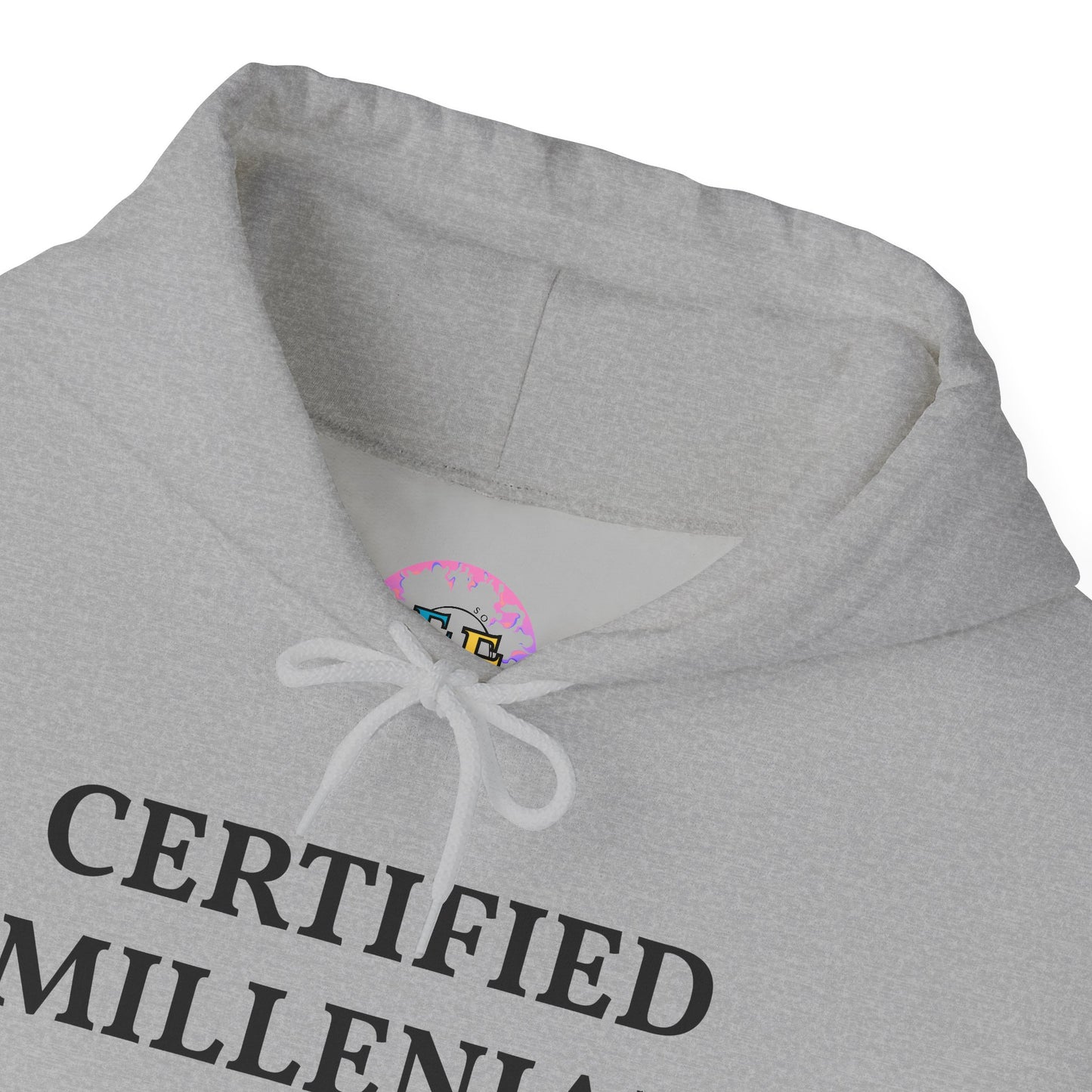 Certified Millennial Hoodie — '80s Born/90s Born Nostalgia Sweatshirt