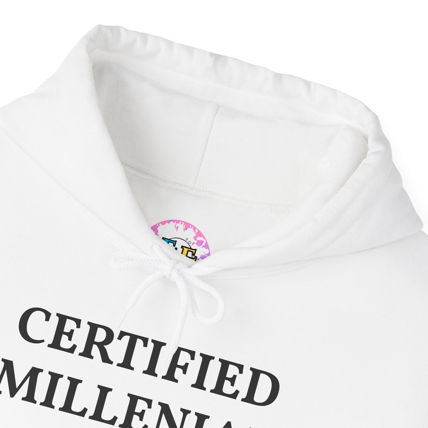 Certified Millennial Hoodie — '80s Born/90s Born Nostalgia Sweatshirt